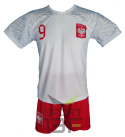 LEWANDOWSKI komplet sportowy strój piłkarski POLSKA dla dzieci