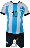 MESSI komplet sportowy strój piłkarski ARGENTYNA LOGO dla dzieci