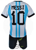 MESSI komplet sportowy strój piłkarski ARGENTYNA LOGO dla dzieci
