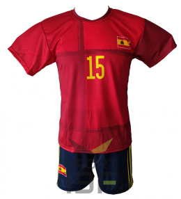 RAMOS komplet sportowy strój piłkarski HISZPANIA + GRATIS