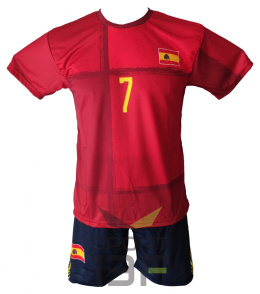 MORATA komplet sportowy strój piłkarski HISZPANIA + GRATIS
