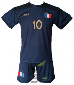 MBAPPE komplet sportowy strój piłkarski FRANCJA LOGO dla dzieci