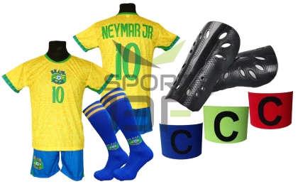 strój piłkarski dla dzieci Neymar Jr Brazylia MŚ2026 komplet sportowy + dodatki