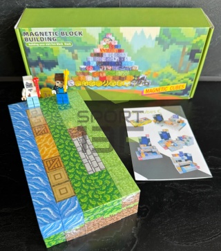 Klocki Magnetyczne My World W2 - Bloki w Stylu Pixel Art 100 el.