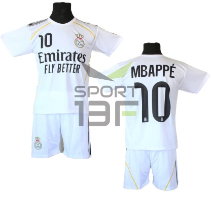 MBAPPE koszulka + spodenki strój sporotwy Real Madryt dla dzieci