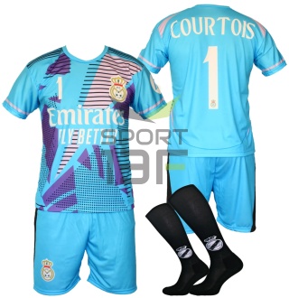 Strój piłkarski dla dzieci COURTOIS Real Madryt - komplet sportowy