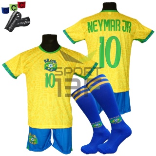Strój piłkarski dla dzieci NEYMAR JR Brazylia MŚ2026 - komplet sportowy + gratis