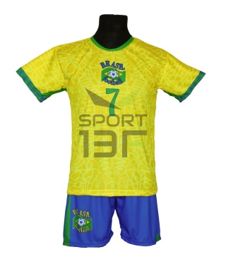 Strój piłkarski dla dzieci VINI JR Brazylia - komplet sportowy