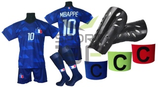 MBAPPE komplet sportowy strój piłkarski FRANCJA MŚ 2026 dla dzieci + dodatki