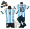 Strój piłkarski dla dzieci MESSI Argentyna - komplet sportowy + gratis
