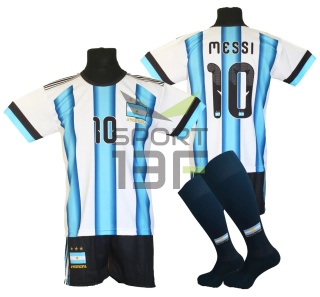 Strój piłkarski dla dzieci MESSI Argentyna MŚ2026 - komplet sportowy