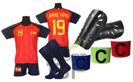 strój piłkarski Yamal Hiszpania dla dzieci