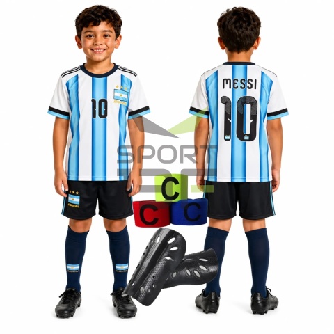 strój Messi Argentyna dla dzieci