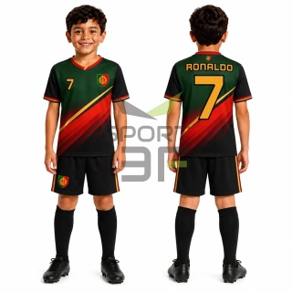 strój piłkarski dla dzieci RONALDO Portugalia komplet sportowy