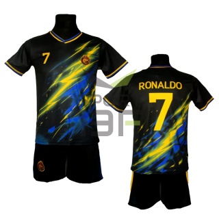 strój piłkarski dla dzieci RONALDO Al-Nassr koszulka + spodenki