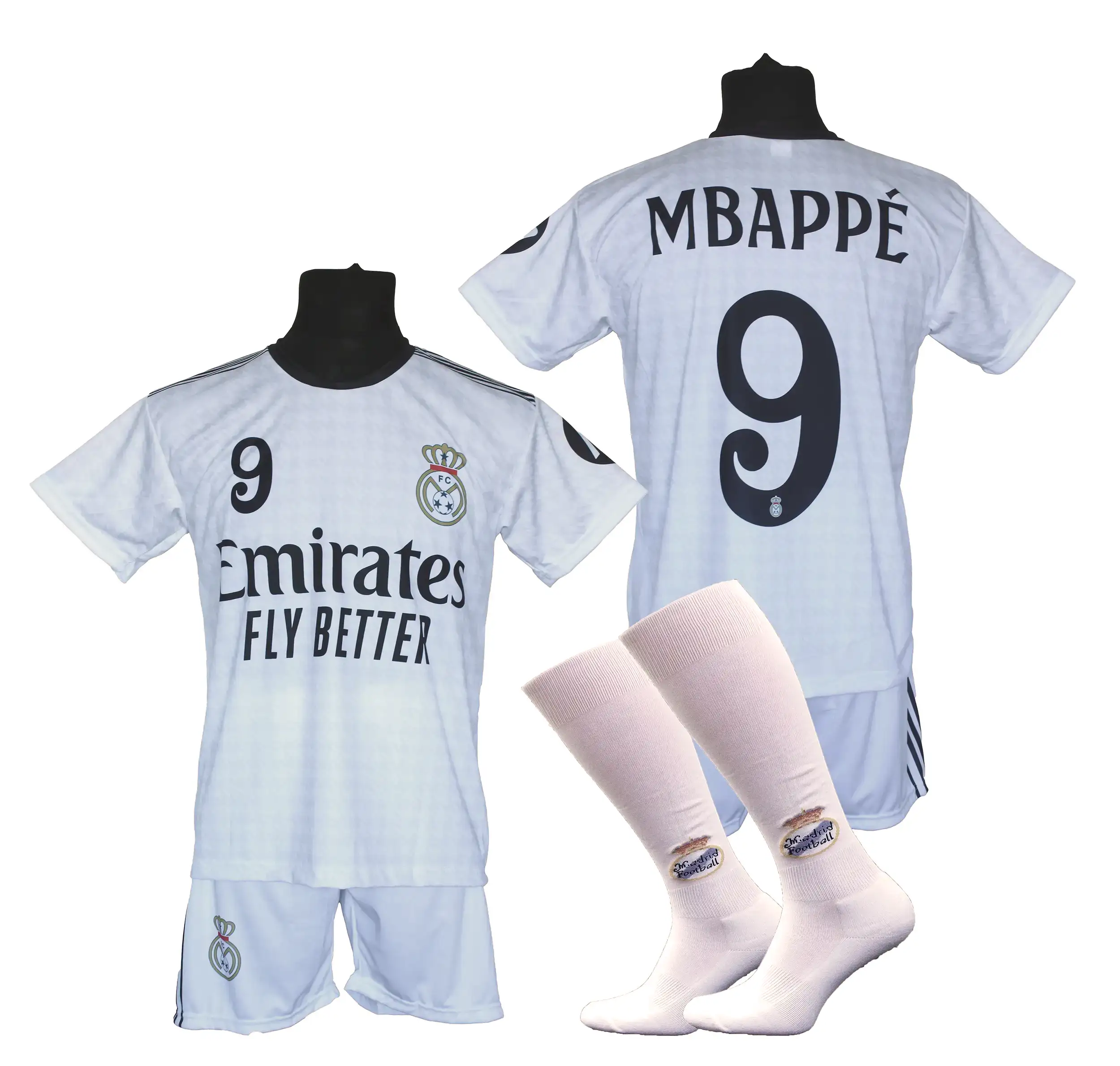 Strój piłkarski Mbappe dla dzieci